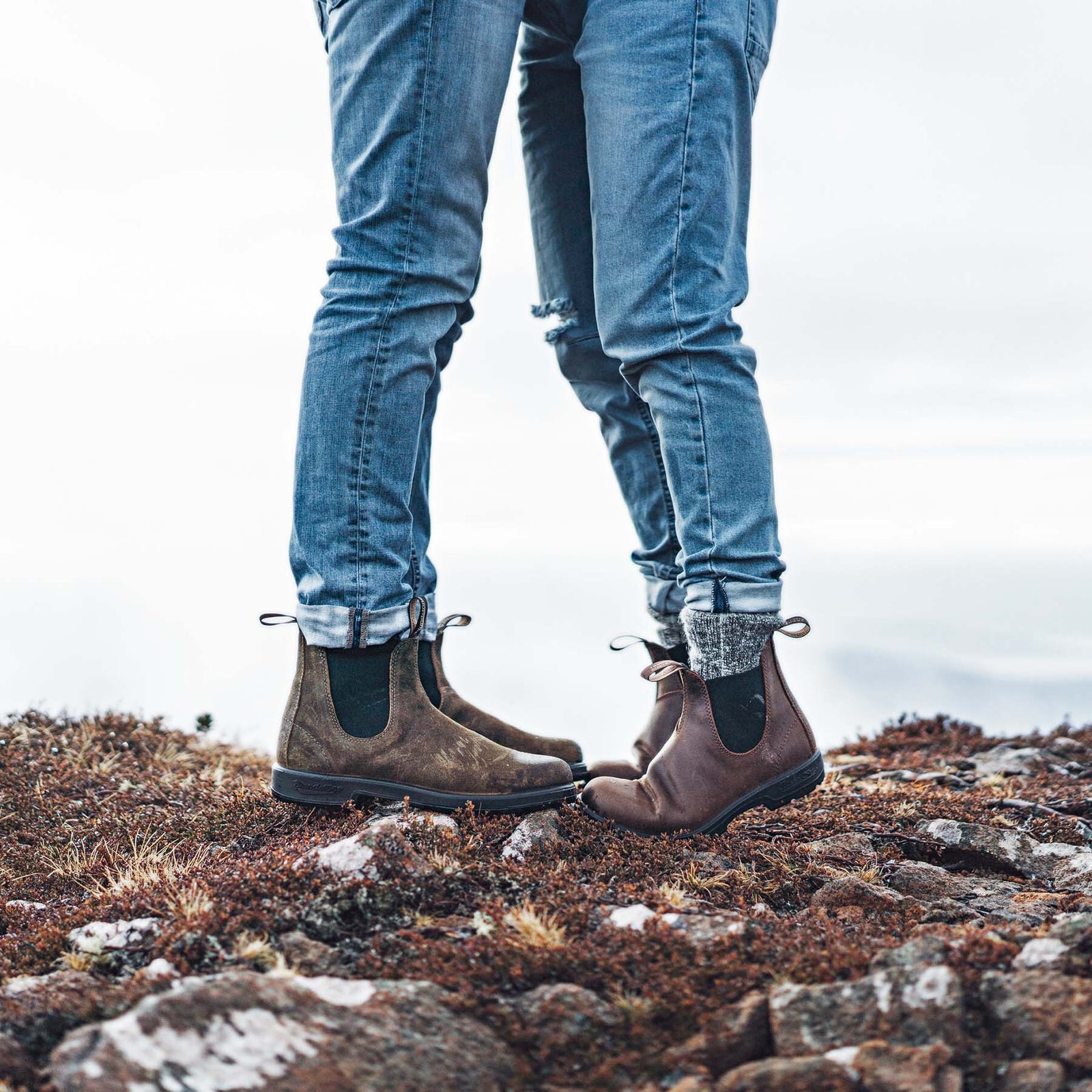 Blundstone 1615 Verde Stivaletti Unisex in Camoscio